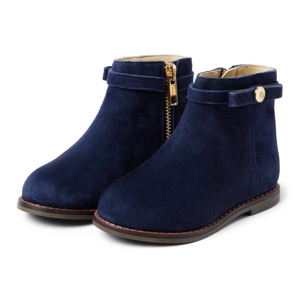 KIDS-SUEDE SIDE ZIP ANKLE BOOTIE
